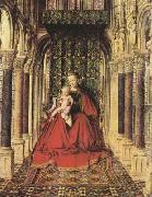 Jan Van Eyck The Virgin and Child in a Church (mk08) oil painting on canvas